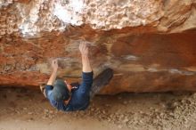 Bouldering in Hueco Tanks on 01/02/2020 with Blue Lizard Climbing and Yoga

Filename: SRM_20200102_1615120.jpg
Aperture: f/2.2
Shutter Speed: 1/250
Body: Canon EOS-1D Mark II
Lens: Canon EF 50mm f/1.8 II