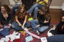 Megan Watson, Emily Skipper, and Ashley Marz (from left) opening gifts at the Alpha Delta Pi Christmas party, Sunday, December 10, 2006.

Filename: SRM_20061210_1910022.jpg
Aperture: f/7.1
Shutter Speed: 1/100
Body: Canon EOS 20D
Lens: Canon EF-S 18-55mm f/3.5-5.6