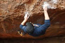 Bouldering in Hueco Tanks on 01/02/2020 with Blue Lizard Climbing and Yoga

Filename: SRM_20200102_1634520.jpg
Aperture: f/3.2
Shutter Speed: 1/250
Body: Canon EOS-1D Mark II
Lens: Canon EF 50mm f/1.8 II