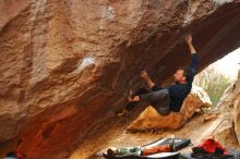 Bouldering in Hueco Tanks on 01/02/2020 with Blue Lizard Climbing and Yoga

Filename: SRM_20200102_1658100.jpg
Aperture: f/3.2
Shutter Speed: 1/400
Body: Canon EOS-1D Mark II
Lens: Canon EF 50mm f/1.8 II