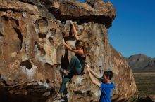 Bouldering in Hueco Tanks on 01/05/2020 with Blue Lizard Climbing and Yoga

Filename: SRM_20200105_1100170.jpg
Aperture: f/8.0
Shutter Speed: 1/400
Body: Canon EOS-1D Mark II
Lens: Canon EF 50mm f/1.8 II