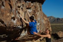 Bouldering in Hueco Tanks on 01/05/2020 with Blue Lizard Climbing and Yoga

Filename: SRM_20200105_1102030.jpg
Aperture: f/8.0
Shutter Speed: 1/400
Body: Canon EOS-1D Mark II
Lens: Canon EF 50mm f/1.8 II