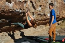 Bouldering in Hueco Tanks on 01/05/2020 with Blue Lizard Climbing and Yoga

Filename: SRM_20200105_1103370.jpg
Aperture: f/6.3
Shutter Speed: 1/400
Body: Canon EOS-1D Mark II
Lens: Canon EF 50mm f/1.8 II