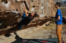 Bouldering in Hueco Tanks on 01/05/2020 with Blue Lizard Climbing and Yoga

Filename: SRM_20200105_1104170.jpg
Aperture: f/6.3
Shutter Speed: 1/400
Body: Canon EOS-1D Mark II
Lens: Canon EF 50mm f/1.8 II