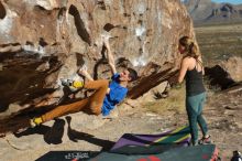 Bouldering in Hueco Tanks on 01/05/2020 with Blue Lizard Climbing and Yoga

Filename: SRM_20200105_1105280.jpg
Aperture: f/3.5
Shutter Speed: 1/1000
Body: Canon EOS-1D Mark II
Lens: Canon EF 50mm f/1.8 II