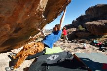 Bouldering in Hueco Tanks on 01/05/2020 with Blue Lizard Climbing and Yoga

Filename: SRM_20200105_1115330.jpg
Aperture: f/8.0
Shutter Speed: 1/160
Body: Canon EOS-1D Mark II
Lens: Canon EF 16-35mm f/2.8 L