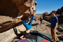 Bouldering in Hueco Tanks on 01/05/2020 with Blue Lizard Climbing and Yoga

Filename: SRM_20200105_1118080.jpg
Aperture: f/10.0
Shutter Speed: 1/320
Body: Canon EOS-1D Mark II
Lens: Canon EF 16-35mm f/2.8 L