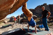 Bouldering in Hueco Tanks on 01/05/2020 with Blue Lizard Climbing and Yoga

Filename: SRM_20200105_1119270.jpg
Aperture: f/8.0
Shutter Speed: 1/320
Body: Canon EOS-1D Mark II
Lens: Canon EF 16-35mm f/2.8 L