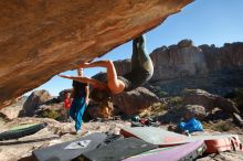 Bouldering in Hueco Tanks on 01/05/2020 with Blue Lizard Climbing and Yoga

Filename: SRM_20200105_1120480.jpg
Aperture: f/8.0
Shutter Speed: 1/320
Body: Canon EOS-1D Mark II
Lens: Canon EF 16-35mm f/2.8 L