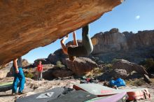 Bouldering in Hueco Tanks on 01/05/2020 with Blue Lizard Climbing and Yoga

Filename: SRM_20200105_1120530.jpg
Aperture: f/7.1
Shutter Speed: 1/320
Body: Canon EOS-1D Mark II
Lens: Canon EF 16-35mm f/2.8 L