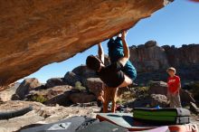 Bouldering in Hueco Tanks on 01/05/2020 with Blue Lizard Climbing and Yoga

Filename: SRM_20200105_1124010.jpg
Aperture: f/8.0
Shutter Speed: 1/320
Body: Canon EOS-1D Mark II
Lens: Canon EF 16-35mm f/2.8 L