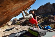 Bouldering in Hueco Tanks on 01/05/2020 with Blue Lizard Climbing and Yoga

Filename: SRM_20200105_1125140.jpg
Aperture: f/8.0
Shutter Speed: 1/320
Body: Canon EOS-1D Mark II
Lens: Canon EF 16-35mm f/2.8 L