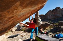 Bouldering in Hueco Tanks on 01/05/2020 with Blue Lizard Climbing and Yoga

Filename: SRM_20200105_1125300.jpg
Aperture: f/7.1
Shutter Speed: 1/320
Body: Canon EOS-1D Mark II
Lens: Canon EF 16-35mm f/2.8 L