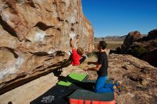 Bouldering in Hueco Tanks on 01/05/2020 with Blue Lizard Climbing and Yoga

Filename: SRM_20200105_1128060.jpg
Aperture: f/10.0
Shutter Speed: 1/640
Body: Canon EOS-1D Mark II
Lens: Canon EF 16-35mm f/2.8 L