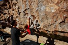 Bouldering in Hueco Tanks on 01/05/2020 with Blue Lizard Climbing and Yoga

Filename: SRM_20200105_1129260.jpg
Aperture: f/10.0
Shutter Speed: 1/640
Body: Canon EOS-1D Mark II
Lens: Canon EF 16-35mm f/2.8 L