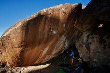 Bouldering in Hueco Tanks on 01/05/2020 with Blue Lizard Climbing and Yoga

Filename: SRM_20200105_1144400.jpg
Aperture: f/8.0
Shutter Speed: 1/250
Body: Canon EOS-1D Mark II
Lens: Canon EF 16-35mm f/2.8 L