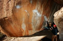 Bouldering in Hueco Tanks on 01/05/2020 with Blue Lizard Climbing and Yoga

Filename: SRM_20200105_1149540.jpg
Aperture: f/8.0
Shutter Speed: 1/250
Body: Canon EOS-1D Mark II
Lens: Canon EF 16-35mm f/2.8 L