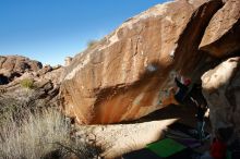 Bouldering in Hueco Tanks on 01/05/2020 with Blue Lizard Climbing and Yoga

Filename: SRM_20200105_1150220.jpg
Aperture: f/8.0
Shutter Speed: 1/250
Body: Canon EOS-1D Mark II
Lens: Canon EF 16-35mm f/2.8 L