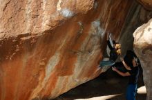 Bouldering in Hueco Tanks on 01/05/2020 with Blue Lizard Climbing and Yoga

Filename: SRM_20200105_1151160.jpg
Aperture: f/8.0
Shutter Speed: 1/250
Body: Canon EOS-1D Mark II
Lens: Canon EF 16-35mm f/2.8 L