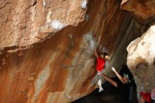 Bouldering in Hueco Tanks on 01/05/2020 with Blue Lizard Climbing and Yoga

Filename: SRM_20200105_1153220.jpg
Aperture: f/8.0
Shutter Speed: 1/250
Body: Canon EOS-1D Mark II
Lens: Canon EF 16-35mm f/2.8 L