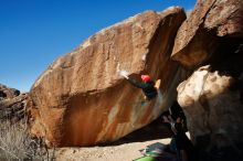 Bouldering in Hueco Tanks on 01/05/2020 with Blue Lizard Climbing and Yoga

Filename: SRM_20200105_1154570.jpg
Aperture: f/8.0
Shutter Speed: 1/250
Body: Canon EOS-1D Mark II
Lens: Canon EF 16-35mm f/2.8 L