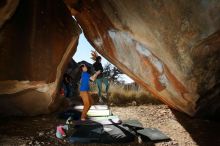 Bouldering in Hueco Tanks on 01/05/2020 with Blue Lizard Climbing and Yoga

Filename: SRM_20200105_1156590.jpg
Aperture: f/8.0
Shutter Speed: 1/250
Body: Canon EOS-1D Mark II
Lens: Canon EF 16-35mm f/2.8 L