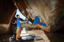 Bouldering in Hueco Tanks on 01/05/2020 with Blue Lizard Climbing and Yoga

Filename: SRM_20200105_1158490.jpg
Aperture: f/8.0
Shutter Speed: 1/250
Body: Canon EOS-1D Mark II
Lens: Canon EF 16-35mm f/2.8 L