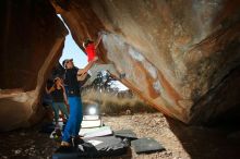 Bouldering in Hueco Tanks on 01/05/2020 with Blue Lizard Climbing and Yoga

Filename: SRM_20200105_1159420.jpg
Aperture: f/8.0
Shutter Speed: 1/250
Body: Canon EOS-1D Mark II
Lens: Canon EF 16-35mm f/2.8 L