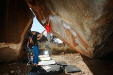 Bouldering in Hueco Tanks on 01/05/2020 with Blue Lizard Climbing and Yoga

Filename: SRM_20200105_1159480.jpg
Aperture: f/8.0
Shutter Speed: 1/250
Body: Canon EOS-1D Mark II
Lens: Canon EF 16-35mm f/2.8 L