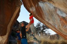 Bouldering in Hueco Tanks on 01/05/2020 with Blue Lizard Climbing and Yoga

Filename: SRM_20200105_1159530.jpg
Aperture: f/8.0
Shutter Speed: 1/250
Body: Canon EOS-1D Mark II
Lens: Canon EF 16-35mm f/2.8 L