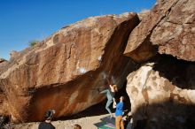 Bouldering in Hueco Tanks on 01/05/2020 with Blue Lizard Climbing and Yoga

Filename: SRM_20200105_1200430.jpg
Aperture: f/8.0
Shutter Speed: 1/250
Body: Canon EOS-1D Mark II
Lens: Canon EF 16-35mm f/2.8 L