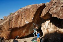 Bouldering in Hueco Tanks on 01/05/2020 with Blue Lizard Climbing and Yoga

Filename: SRM_20200105_1200460.jpg
Aperture: f/8.0
Shutter Speed: 1/250
Body: Canon EOS-1D Mark II
Lens: Canon EF 16-35mm f/2.8 L