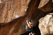 Bouldering in Hueco Tanks on 01/05/2020 with Blue Lizard Climbing and Yoga

Filename: SRM_20200105_1200510.jpg
Aperture: f/8.0
Shutter Speed: 1/250
Body: Canon EOS-1D Mark II
Lens: Canon EF 16-35mm f/2.8 L