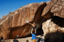 Bouldering in Hueco Tanks on 01/05/2020 with Blue Lizard Climbing and Yoga

Filename: SRM_20200105_1201050.jpg
Aperture: f/8.0
Shutter Speed: 1/250
Body: Canon EOS-1D Mark II
Lens: Canon EF 16-35mm f/2.8 L