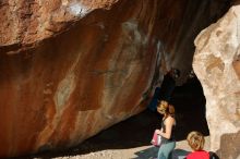 Bouldering in Hueco Tanks on 01/05/2020 with Blue Lizard Climbing and Yoga

Filename: SRM_20200105_1205560.jpg
Aperture: f/8.0
Shutter Speed: 1/250
Body: Canon EOS-1D Mark II
Lens: Canon EF 16-35mm f/2.8 L