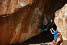 Bouldering in Hueco Tanks on 01/05/2020 with Blue Lizard Climbing and Yoga

Filename: SRM_20200105_1206120.jpg
Aperture: f/8.0
Shutter Speed: 1/250
Body: Canon EOS-1D Mark II
Lens: Canon EF 16-35mm f/2.8 L