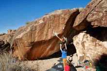 Bouldering in Hueco Tanks on 01/05/2020 with Blue Lizard Climbing and Yoga

Filename: SRM_20200105_1208490.jpg
Aperture: f/8.0
Shutter Speed: 1/250
Body: Canon EOS-1D Mark II
Lens: Canon EF 16-35mm f/2.8 L