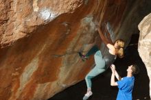 Bouldering in Hueco Tanks on 01/05/2020 with Blue Lizard Climbing and Yoga

Filename: SRM_20200105_1220000.jpg
Aperture: f/8.0
Shutter Speed: 1/250
Body: Canon EOS-1D Mark II
Lens: Canon EF 50mm f/1.8 II