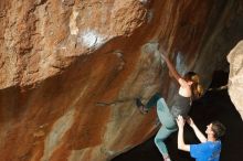 Bouldering in Hueco Tanks on 01/05/2020 with Blue Lizard Climbing and Yoga

Filename: SRM_20200105_1224550.jpg
Aperture: f/8.0
Shutter Speed: 1/250
Body: Canon EOS-1D Mark II
Lens: Canon EF 50mm f/1.8 II