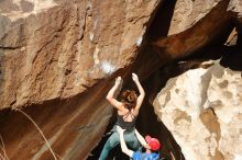 Bouldering in Hueco Tanks on 01/05/2020 with Blue Lizard Climbing and Yoga

Filename: SRM_20200105_1236180.jpg
Aperture: f/8.0
Shutter Speed: 1/250
Body: Canon EOS-1D Mark II
Lens: Canon EF 50mm f/1.8 II