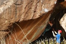 Bouldering in Hueco Tanks on 01/05/2020 with Blue Lizard Climbing and Yoga

Filename: SRM_20200105_1244220.jpg
Aperture: f/8.0
Shutter Speed: 1/250
Body: Canon EOS-1D Mark II
Lens: Canon EF 50mm f/1.8 II