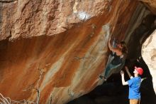 Bouldering in Hueco Tanks on 01/05/2020 with Blue Lizard Climbing and Yoga

Filename: SRM_20200105_1253530.jpg
Aperture: f/8.0
Shutter Speed: 1/250
Body: Canon EOS-1D Mark II
Lens: Canon EF 50mm f/1.8 II