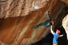Bouldering in Hueco Tanks on 01/05/2020 with Blue Lizard Climbing and Yoga

Filename: SRM_20200105_1254020.jpg
Aperture: f/8.0
Shutter Speed: 1/250
Body: Canon EOS-1D Mark II
Lens: Canon EF 50mm f/1.8 II