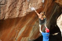 Bouldering in Hueco Tanks on 01/05/2020 with Blue Lizard Climbing and Yoga

Filename: SRM_20200105_1254180.jpg
Aperture: f/8.0
Shutter Speed: 1/250
Body: Canon EOS-1D Mark II
Lens: Canon EF 50mm f/1.8 II