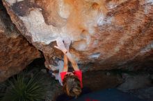 Bouldering in Hueco Tanks on 01/05/2020 with Blue Lizard Climbing and Yoga

Filename: SRM_20200105_1306500.jpg
Aperture: f/5.0
Shutter Speed: 1/250
Body: Canon EOS-1D Mark II
Lens: Canon EF 16-35mm f/2.8 L