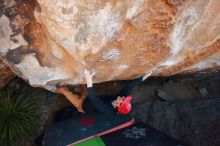 Bouldering in Hueco Tanks on 01/05/2020 with Blue Lizard Climbing and Yoga

Filename: SRM_20200105_1307380.jpg
Aperture: f/4.5
Shutter Speed: 1/250
Body: Canon EOS-1D Mark II
Lens: Canon EF 16-35mm f/2.8 L