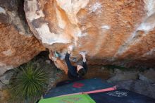 Bouldering in Hueco Tanks on 01/05/2020 with Blue Lizard Climbing and Yoga

Filename: SRM_20200105_1308400.jpg
Aperture: f/4.0
Shutter Speed: 1/250
Body: Canon EOS-1D Mark II
Lens: Canon EF 16-35mm f/2.8 L