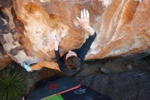 Bouldering in Hueco Tanks on 01/05/2020 with Blue Lizard Climbing and Yoga

Filename: SRM_20200105_1308590.jpg
Aperture: f/4.0
Shutter Speed: 1/250
Body: Canon EOS-1D Mark II
Lens: Canon EF 16-35mm f/2.8 L