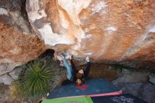 Bouldering in Hueco Tanks on 01/05/2020 with Blue Lizard Climbing and Yoga

Filename: SRM_20200105_1311030.jpg
Aperture: f/3.5
Shutter Speed: 1/250
Body: Canon EOS-1D Mark II
Lens: Canon EF 16-35mm f/2.8 L