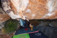 Bouldering in Hueco Tanks on 01/05/2020 with Blue Lizard Climbing and Yoga

Filename: SRM_20200105_1311150.jpg
Aperture: f/4.0
Shutter Speed: 1/250
Body: Canon EOS-1D Mark II
Lens: Canon EF 16-35mm f/2.8 L